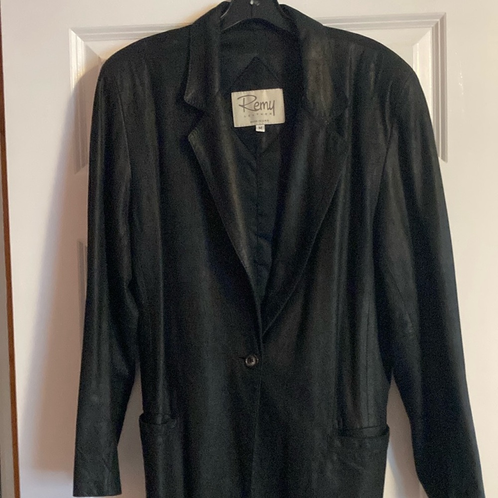 Remy Ladies Leather Blazer